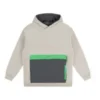 Colorblock Sherpa-hettegenser «Beige»
