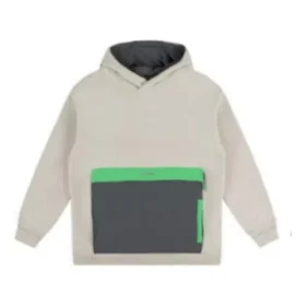 Colorblock Sherpa-hettegenser «Beige»