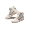 Double Clutch Fleece Retro High Board-sko Melkehvit/Gull