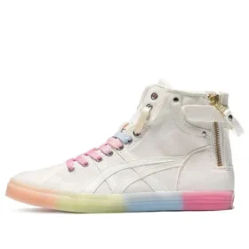 Double Clutch Milk White Retro Casual High Sko «White Pink»