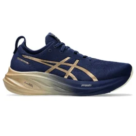 Gel-Nimbus 26-joggesko «Navy Silver Gold»