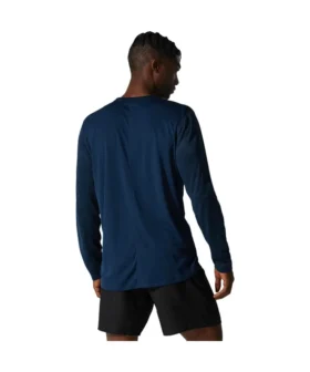 Sølvfarget langermet T-skjorte «French Blue»