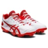 Star Shine III Baseball Point Spike-sko «White Red»