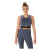 Trenings-BH med mesh-paneler «Carrier Grey»