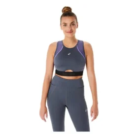 Trenings-BH med mesh-paneler «Carrier Grey»