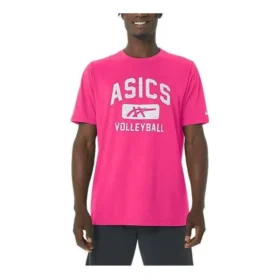 Volleyball-T-skjorte med grafisk trykk «Hot Pink»